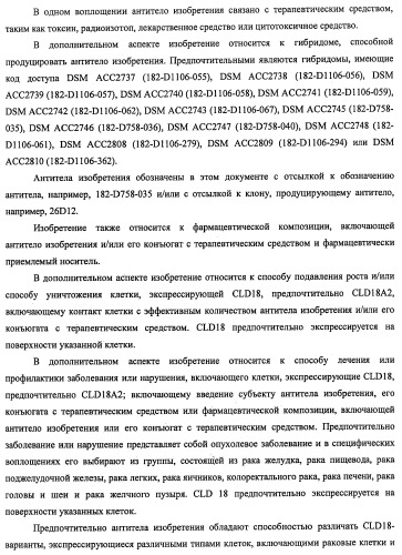 Моноклональные антитела к клаудину-18 для лечения рака (патент 2445319)