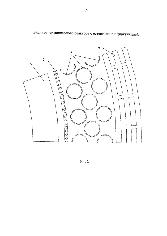 Бланкет термоядерного реактора с естественной циркуляцией (патент 2633419)