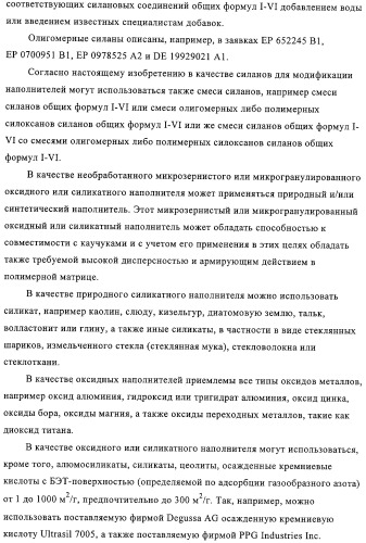 Модифицированный силаном оксидный или силикатный наполнитель, способ его получения и его применение (патент 2326145)