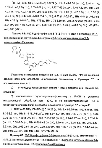 Имидазопиридиновые ингибиторы киназ (патент 2469036)