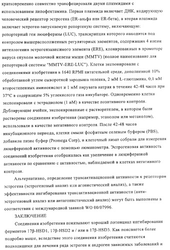 Замещенные производные эстратриена как ингибиторы 17бета hsd (патент 2453554)