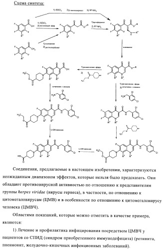 Замещенные хинолоны, обладающие противовирусной активностью, способ их получения, лекарственное средство и их применение для борьбы с вирусными инфекциями (патент 2433125)