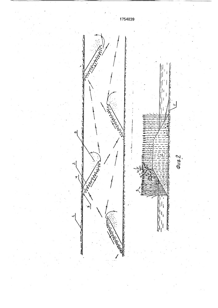 Устройство для регулирования спрямленных русел малых рек (патент 1754839)