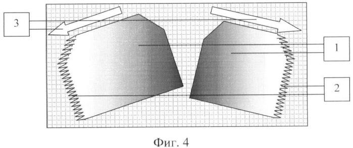 Способ установления механизма обтирания клинка окровавленного острого предмета по мазкам на текстильных материалах (патент 2428919)