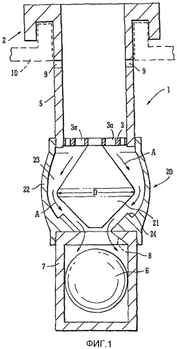 Противосифонная входная часть бака (патент 2429142)