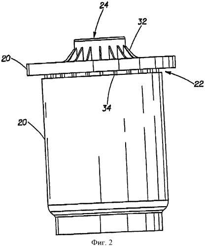 Затвор картриджа для обработки воды (патент 2413570)