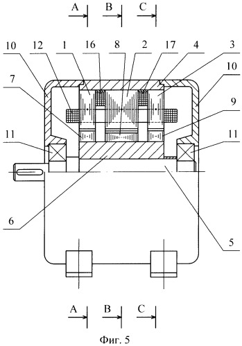 Бесконтактная редукторная электрическая машина с аксиальным возбуждением (патент 2437199)