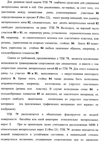 Макет-имитатор вратаря в водном поло, тренировочная плавучая кассета для ватерпольных мячей, способ экспериментальной оценки координационной выносливости спортсменов в технике атакующих бросков в водном поло, способ тренировки игроков в водном поло с использованием специализированных тренажерных устройств, система контроля атакующих бросков в водном поло (патент 2333026)