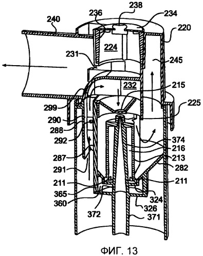Ингалятор со струйным контролем на основе скорости входа и относящиеся к нему способы применения (патент 2432190)