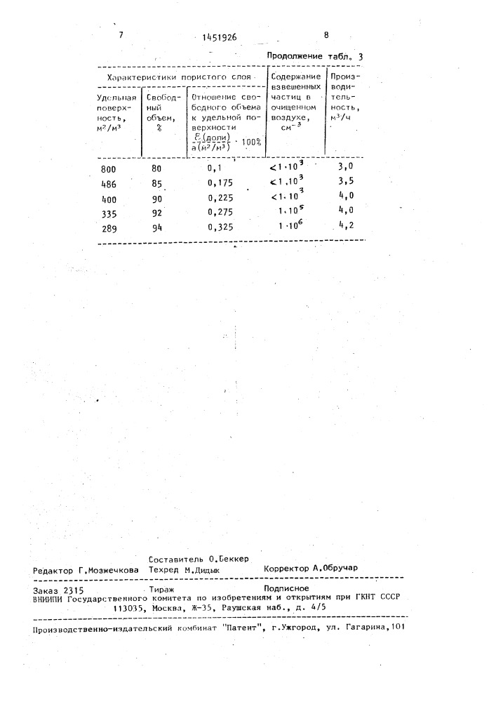 Способ очистки газа (пара) от взвешенных частиц (патент 1451926)