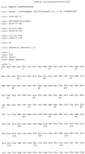 Белки, связывающие простагландин е2, и их применение (патент 2559525)