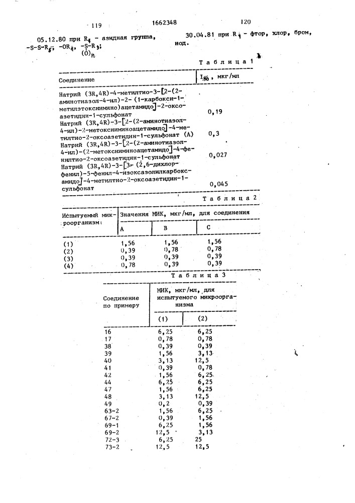 Способ получения призводных 2-оксоазетидина (патент 1662348)