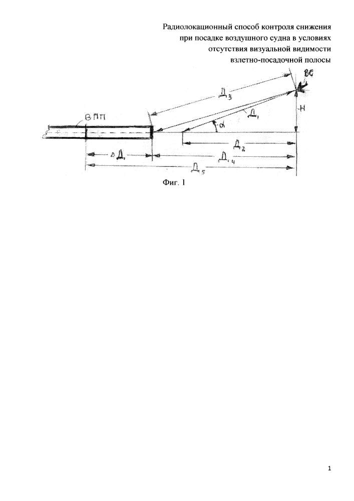 Радиолокационный способ контроля снижения при посадке воздушного судна в условиях отсутствия визуальной видимости взлетно-посадочной полосы (патент 2631264)