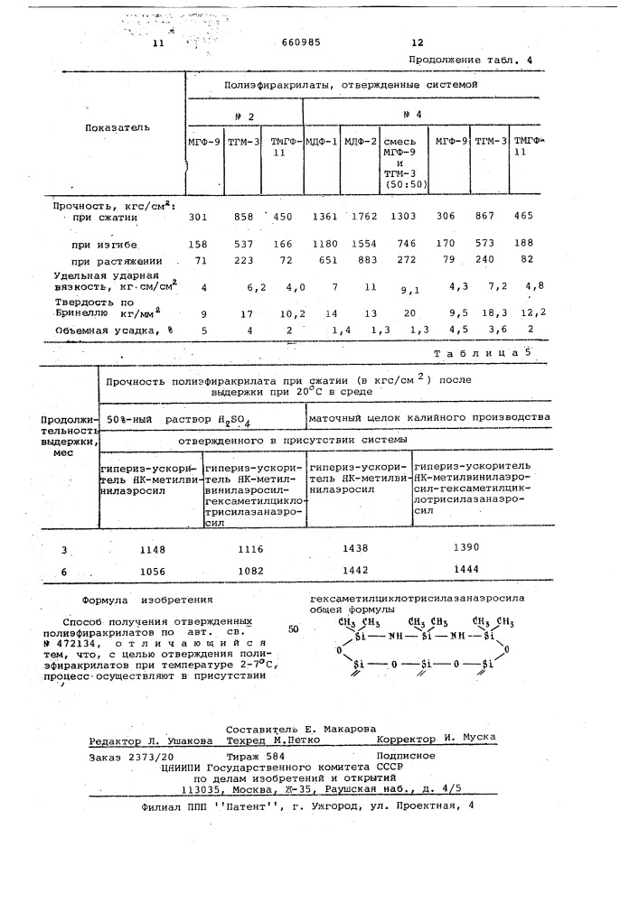 Способ получения отвержденных полиэфиракрилатов (патент 660985)