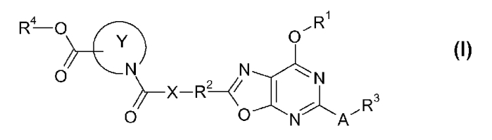 Производные гетероциклических карбоновых кислот, содержащие 2,5,7-замещенное оксазолопиримидиновое кольцо (патент 2554869)
