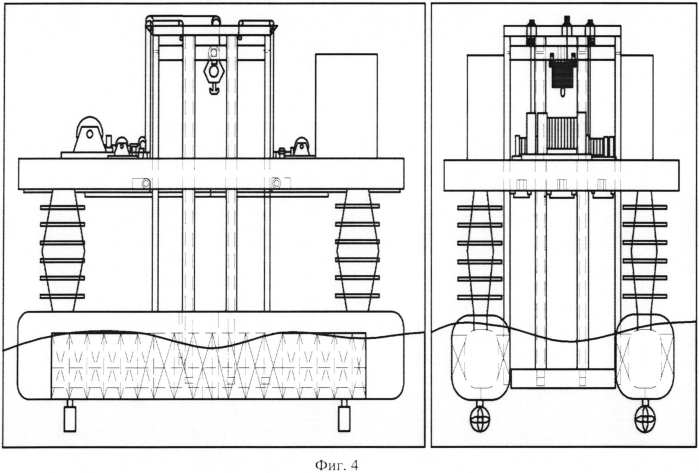 Волностойкая морская грузоподъёмная платформа (вмгп) (патент 2561491)