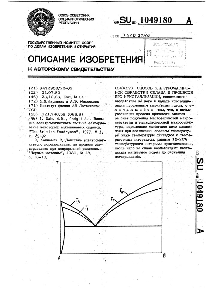 Методы обработки сплавов. Процесс сплава.