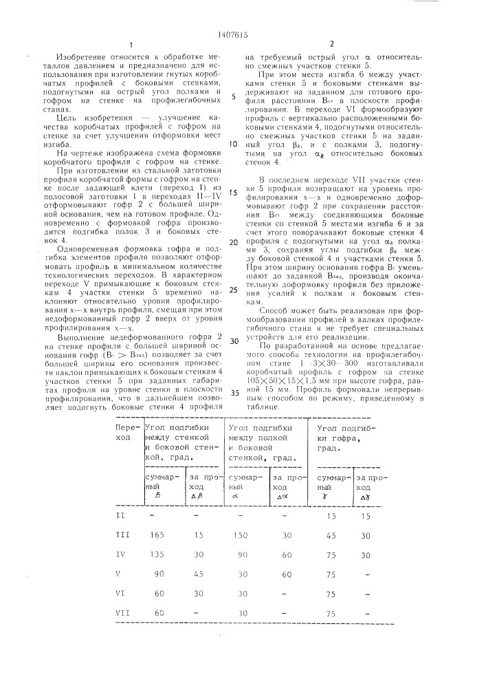 Способ изготовления коробчатых профилей (патент 1407615)