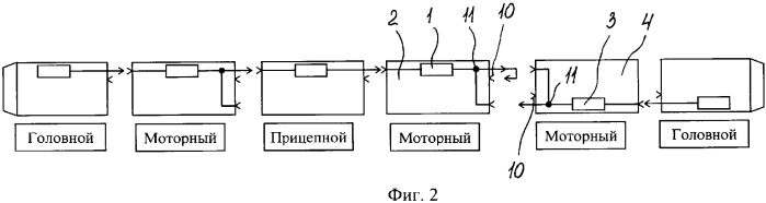 Способ межвагонного соединения высокоскоростной линией связи моторных вагонов электропоезда и устройство для его осуществления (патент 2342269)