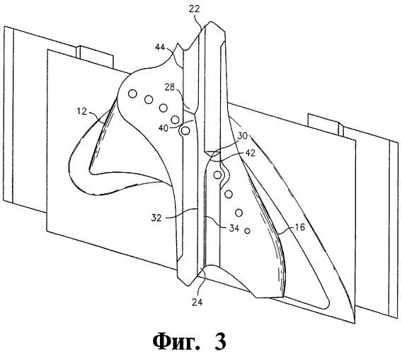 Турбинная лопатка для газотурбинного двигателя, ее бандаж и способ изготовления (патент 2285806)