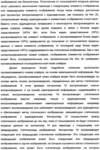 Носитель записи со структурой данных для управления воспроизведением записанных на нем показов слайдов и способы и устройства записи и воспроизведения (патент 2335810)
