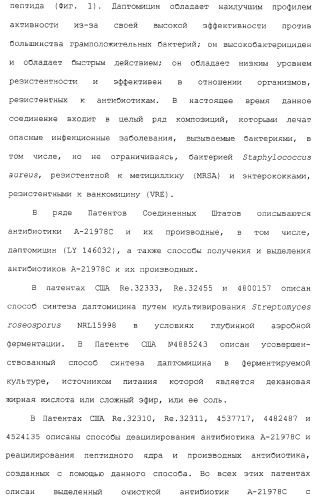 Способ очистки липопептида (варианты), антибиотическая композиция на основе очищенного липопептида (варианты) (патент 2311460)