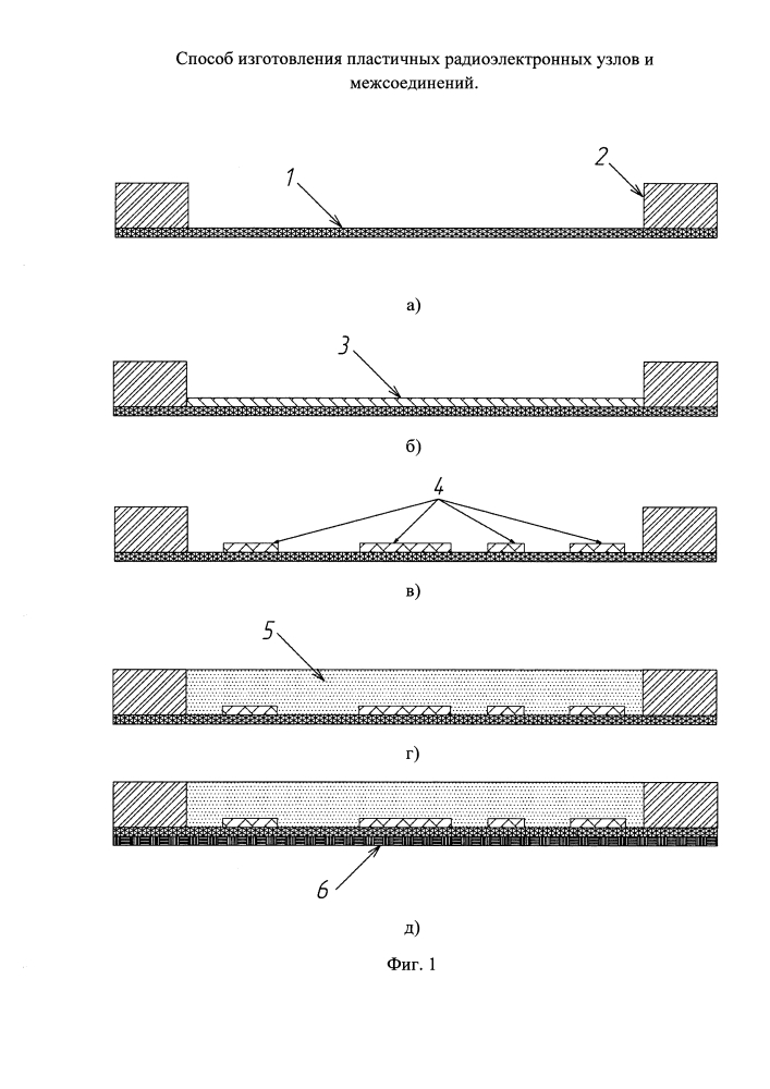 Способ изготовления пластичных радиоэлектронных узлов и межсоединений (патент 2636575)