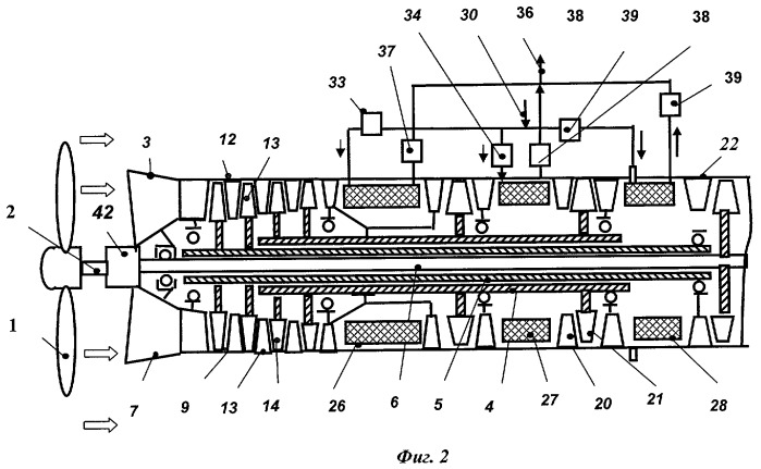 Атомный турбовинтовой газотурбинный двигатель (патент 2424441)