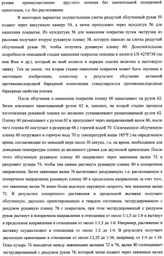 Многослойная пленка, имеющая активный противокислородный барьерный слой с радиационно-стимулированными активными барьерными свойствами (патент 2435674)