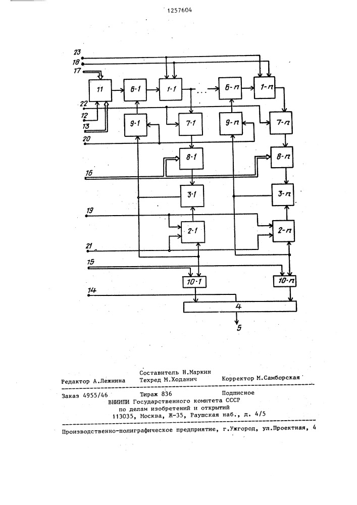 Компаратор формы сигналов (патент 1257604)