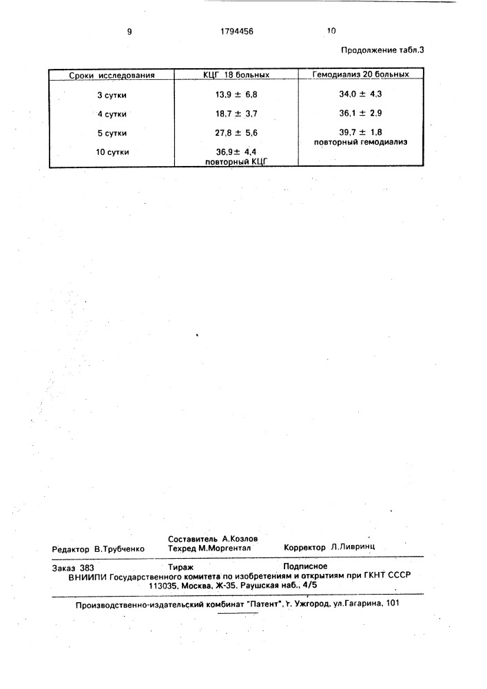 Способ лечения хронической почечной недостаточности (патент 1794456)