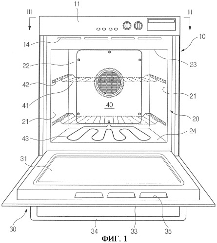 Духовой шкаф (патент 2305228)