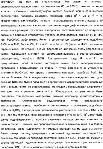 N3-алкилированные бензимидазольные производные в качестве ингибиторов mek (патент 2307831)