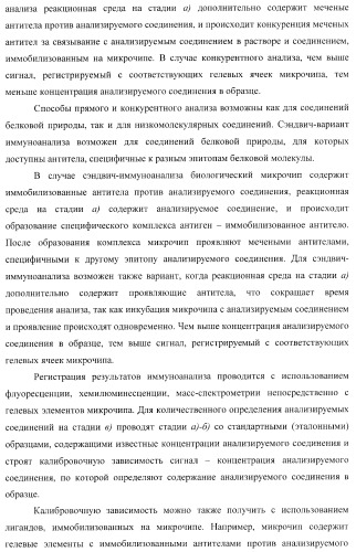 Биологический микрочип для множественного параллельного иммунологического анализа соединений и способы иммуноанализа, в которых он используется (патент 2363955)