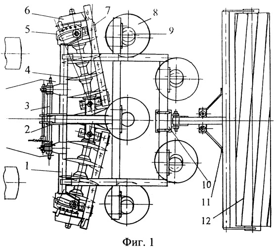 Почвообрабатывающее комбинированное орудие (патент 2280344)