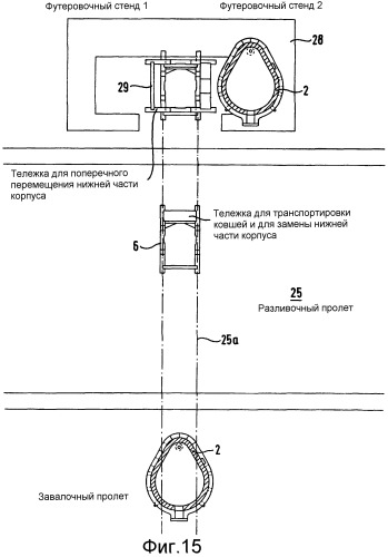 Способ и устройство замены для демонтажа и монтажа модулей дуговой электропечи (патент 2294495)