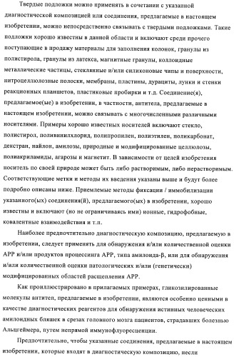 Антитела к амилоиду бета 4, имеющие гликозилированную вариабельную область (патент 2438706)