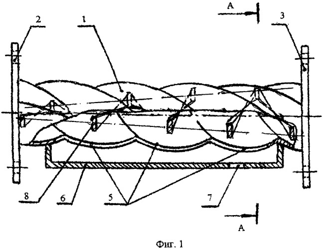Сепаратор прямоточный для отделения дисперсных частиц от газа (патент 2508152)