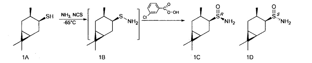 Способ получения хиральных монотерпеновых сульфинамидов (патент 2650681)