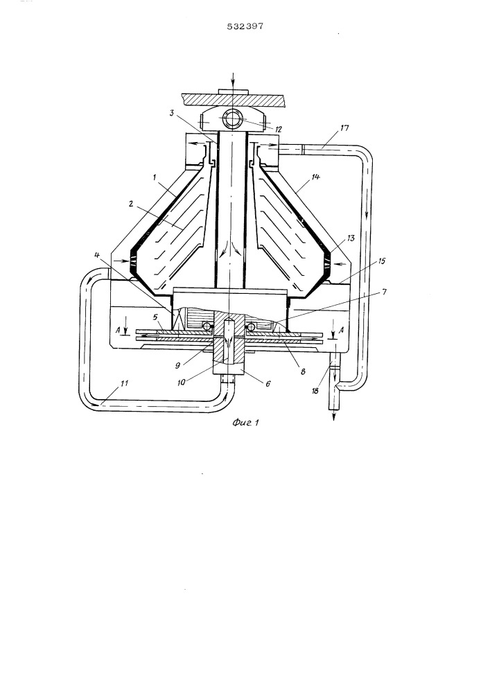 Сепаратор для молока (патент 532397)