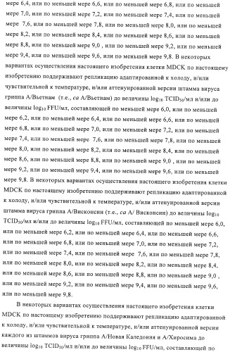 Линии клеток почки собаки майдин-дэрби (mdck), поддерживающие рост вирусов до высоких титров, и способ применения этих клеток в биореакторе (патент 2487935)