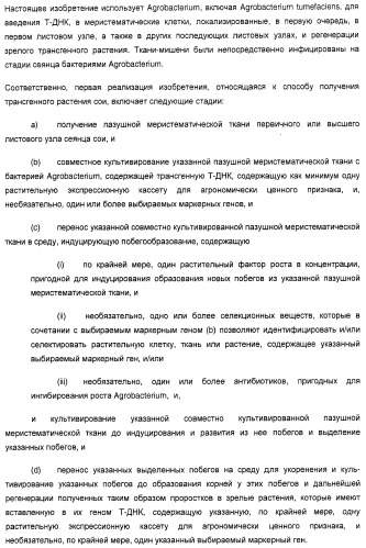 Улучшенная трансформация сои (патент 2389797)