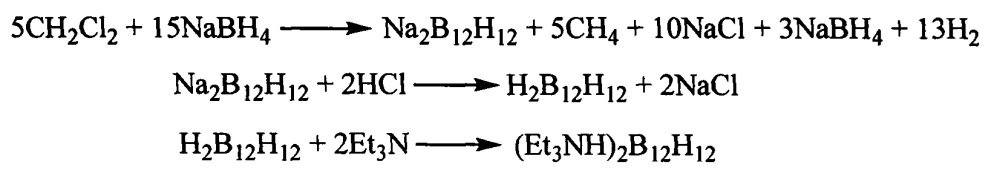 Способ получения солей додекагидрододекабората b12h12 2- (патент 2647733)