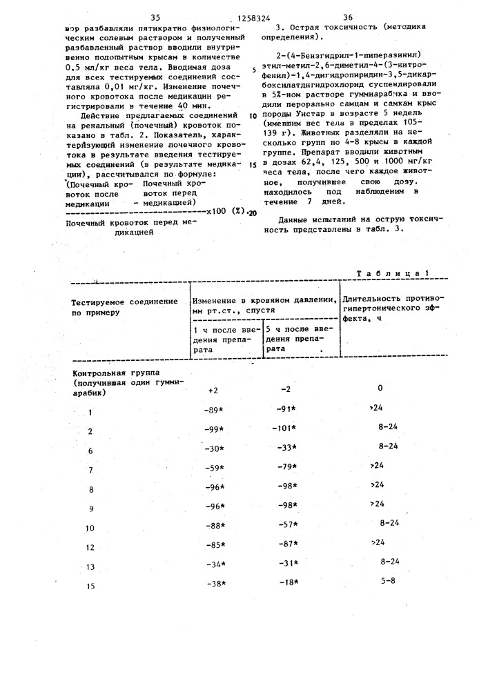 Способ получения производных дигидропиридина (его варианты) (патент 1258324)
