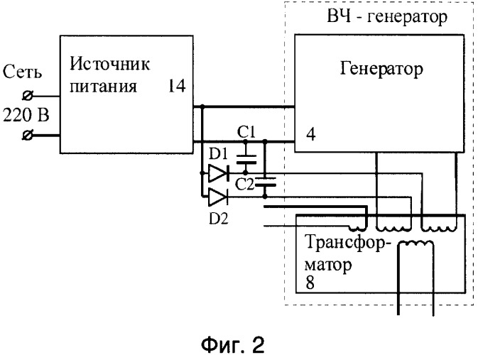 Электрохирургический аппарат (патент 2329002)