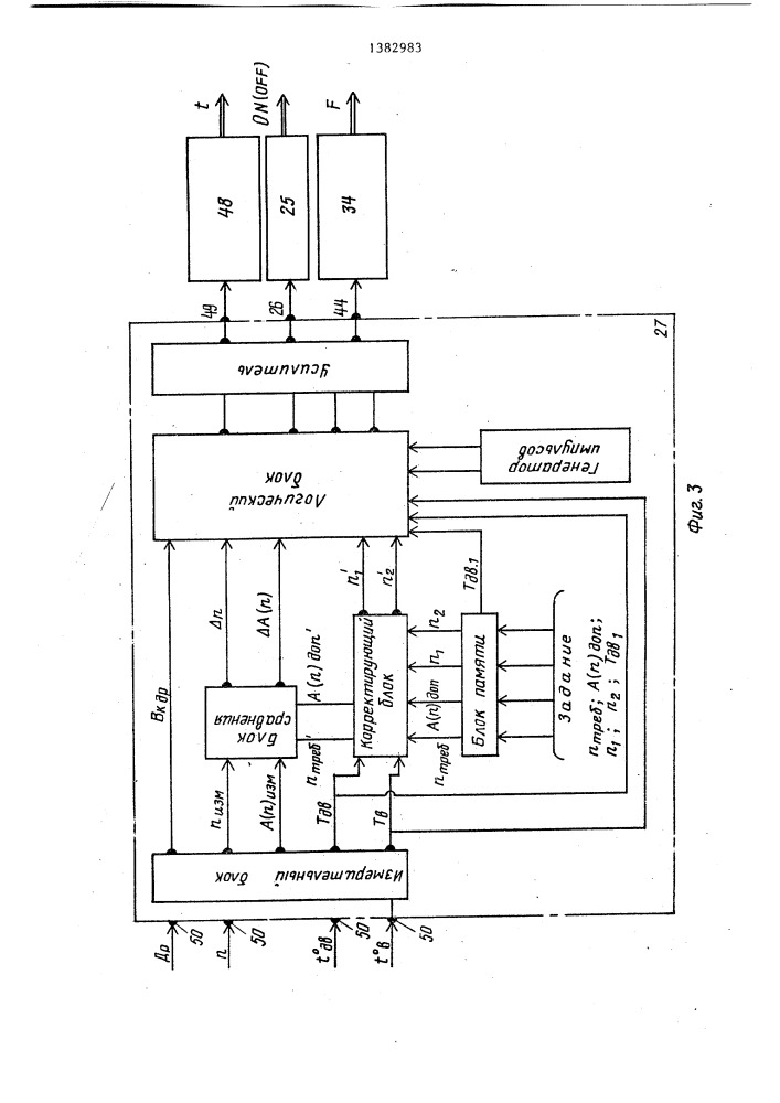 Система питания для двигателя внутреннего сгорания (патент 1382983)
