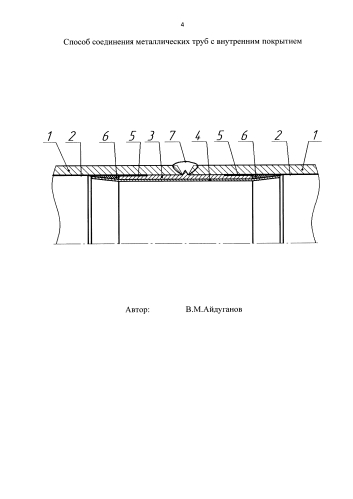 Способ соединения труб с внутренним покрытием (патент 2580417)