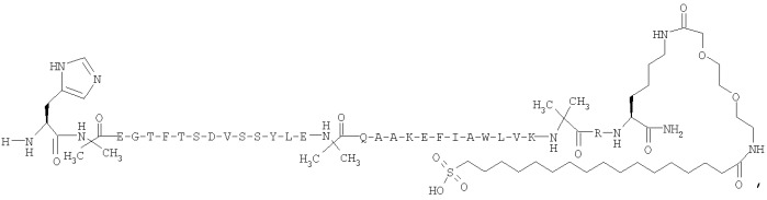 Производные глюкагон-подобного пептида-1 (glp-1) (патент 2401276)
