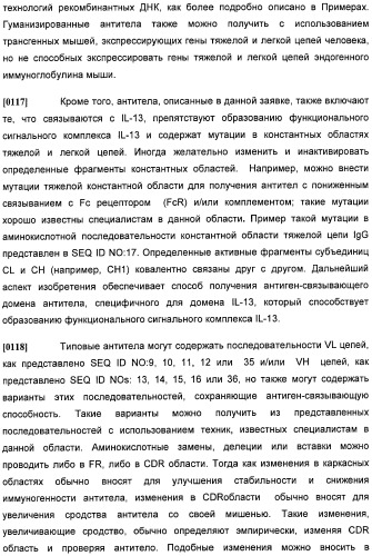 Антитела против интерлейкина-13 человека и их применение (патент 2427589)