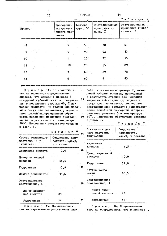 Способ выделения акриловой кислоты (патент 1169528)